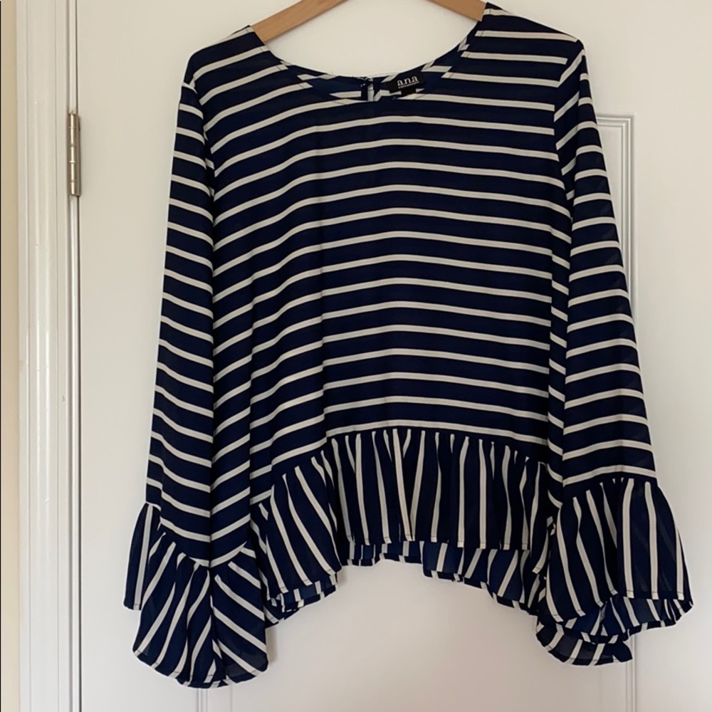 Ruffle Hem Blouse